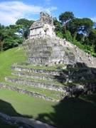 Zona arqueológica de Palenque en Chiapas, México