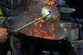 Sofrito de carne y vegetales al wok